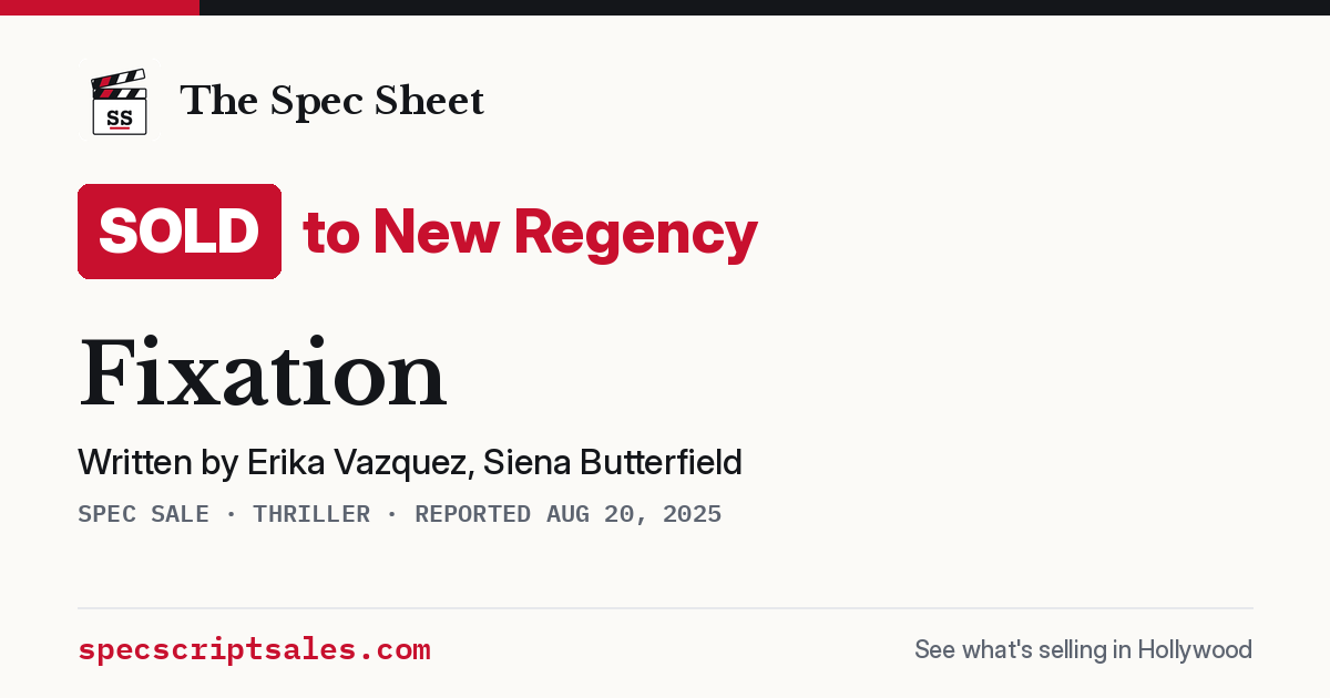 Share card: Fixation sold to New Regency
