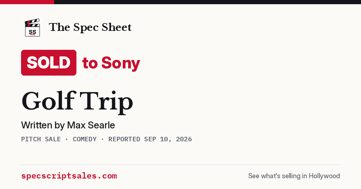 Share card: Golf Trip sold to Sony