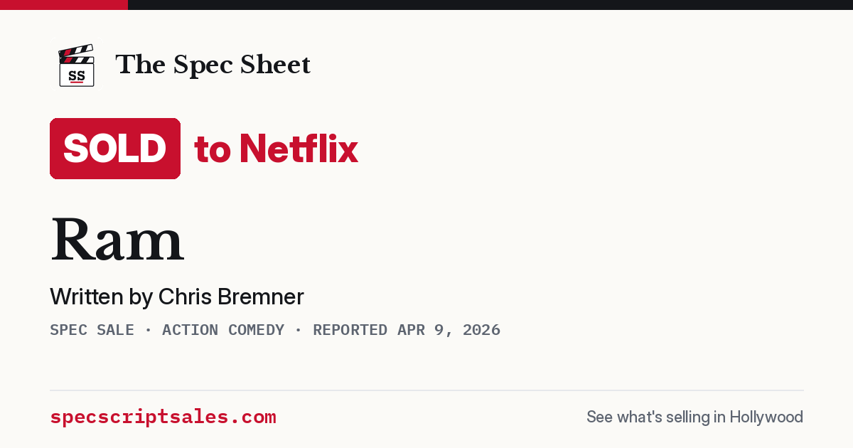 Share card: Ram sold to Netflix