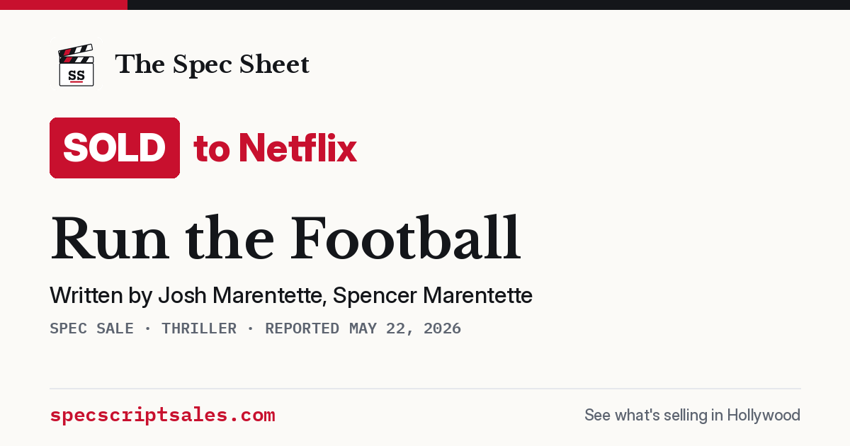 Share card: Run the Football sold to Netflix