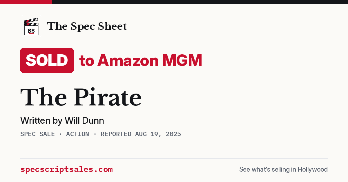 Share card: The Pirate sold to Amazon MGM