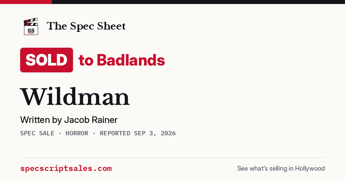 Share card: Wildman sold to Badlands